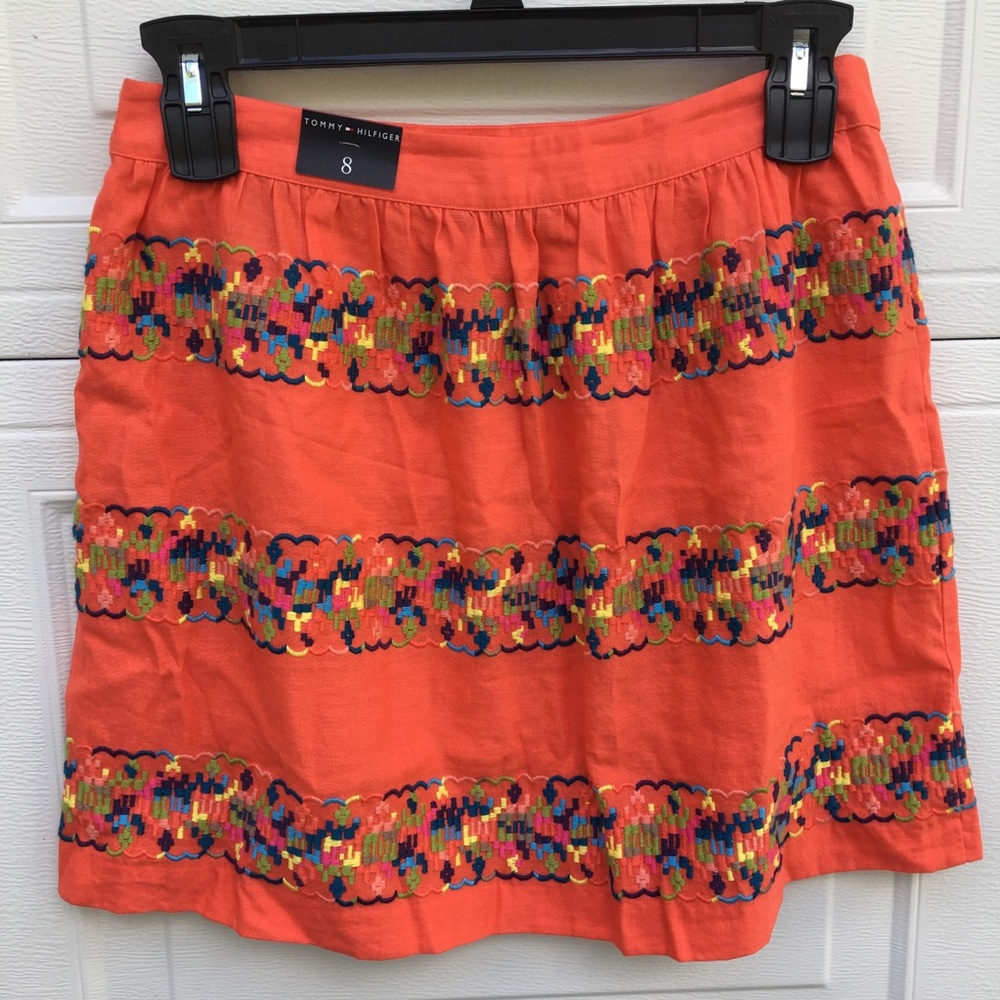 NWOT TOMMY HILFIGER BOHO SKIRT SIZE 8 - Picture 4 of 6